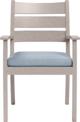 Yardbird® - Eden Arm Outdoor Dining Chair - Mist - Front_Zoom
