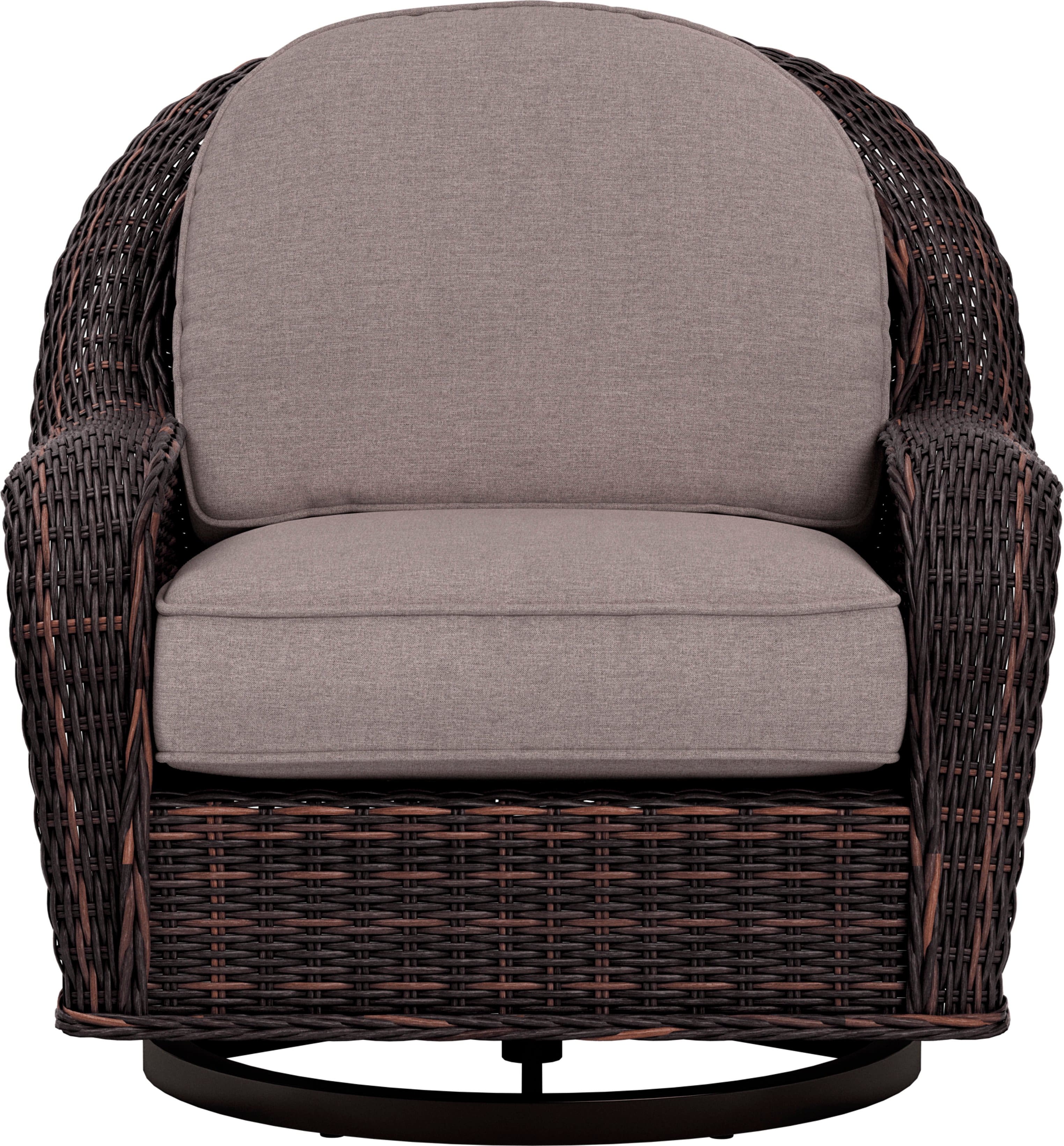 Yardbird® - Waverly Outdoor Swivel Glider Chair - Shale - Front_Zoom