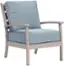 Angle. Yardbird® - Eden Outdoor Fixed Chair - Mist.