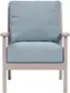 Front. Yardbird® - Eden Outdoor Fixed Chair - Mist.