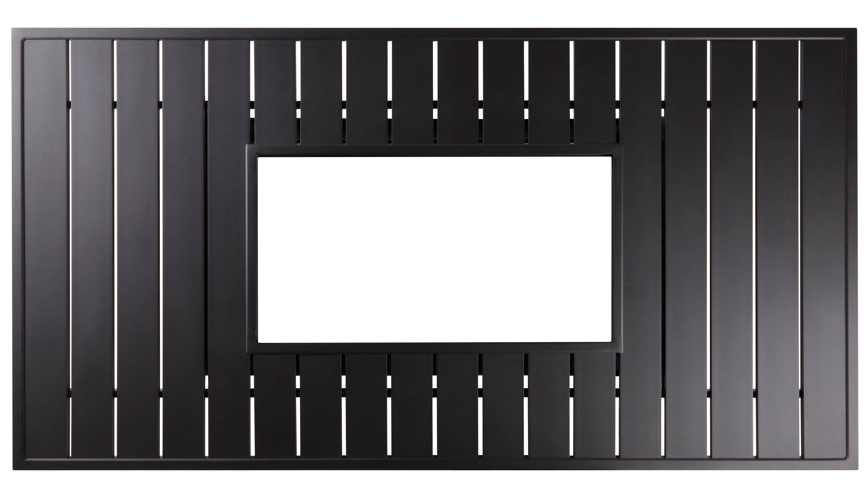 Yardbird® Fire Table Top Rectangular Dark Espresso Brown FTA162 Open