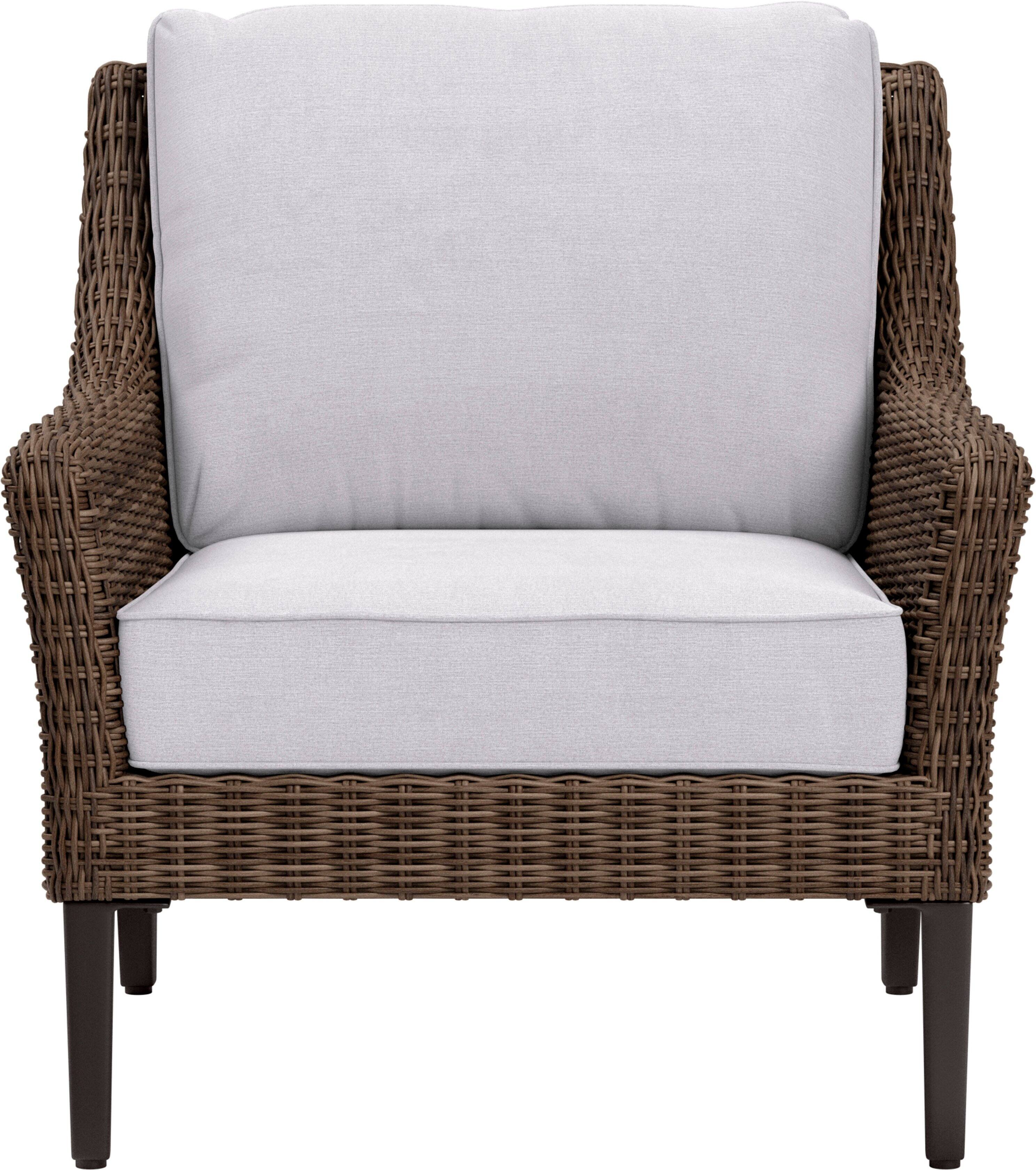 Yardbird® - Harriet Outdoor Fixed Chair - Silver - Front_Zoom