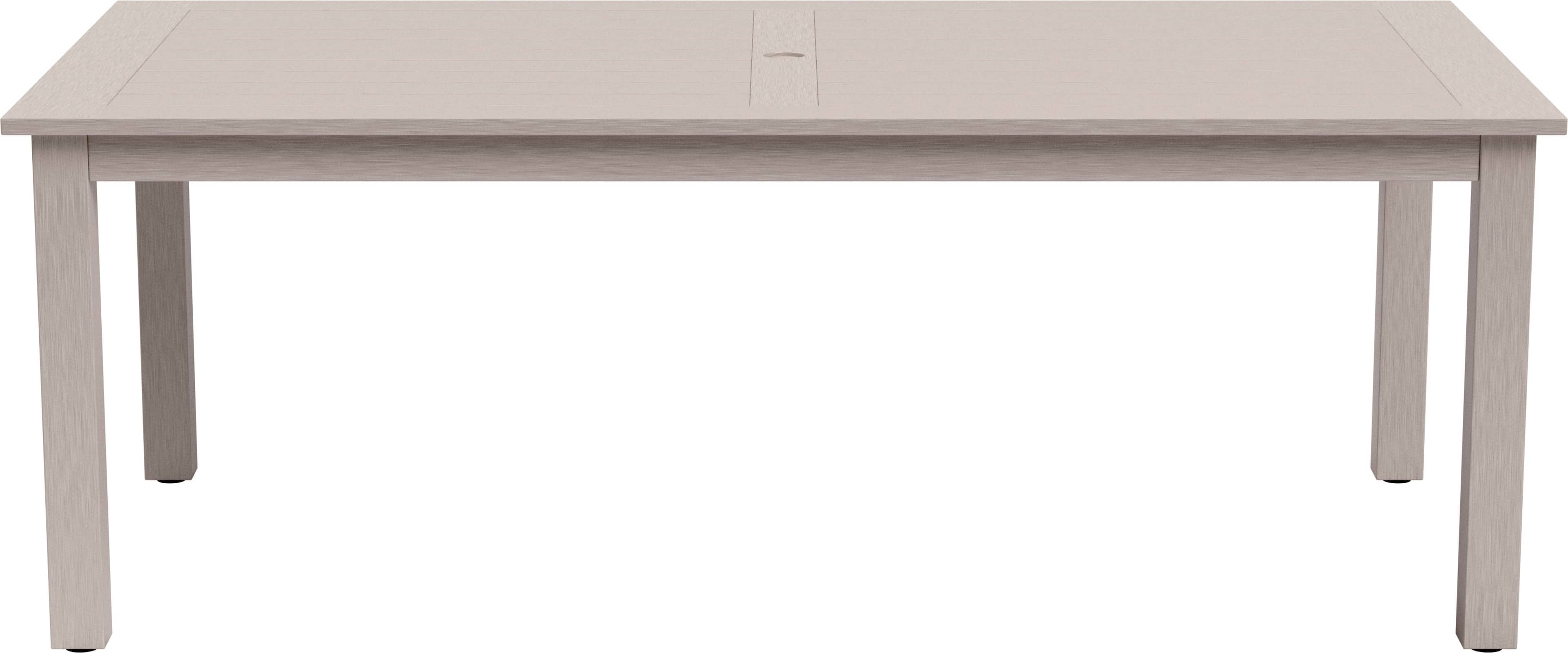 Yardbird® - Eden Outdoor Dining Table - Faux Weathered Teak - Front_Zoom