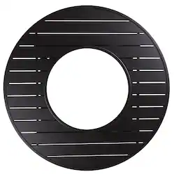 Yardbird® - Fire Table Top - Round - Dark Espresso Brown - Front_Zoom