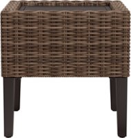 Yardbird® - Harriet Outdoor Side Table - Gray/Brown - Front_Zoom