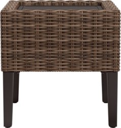 Yardbird® - Harriet Outdoor Side Table - Gray/Brown - Front_Zoom