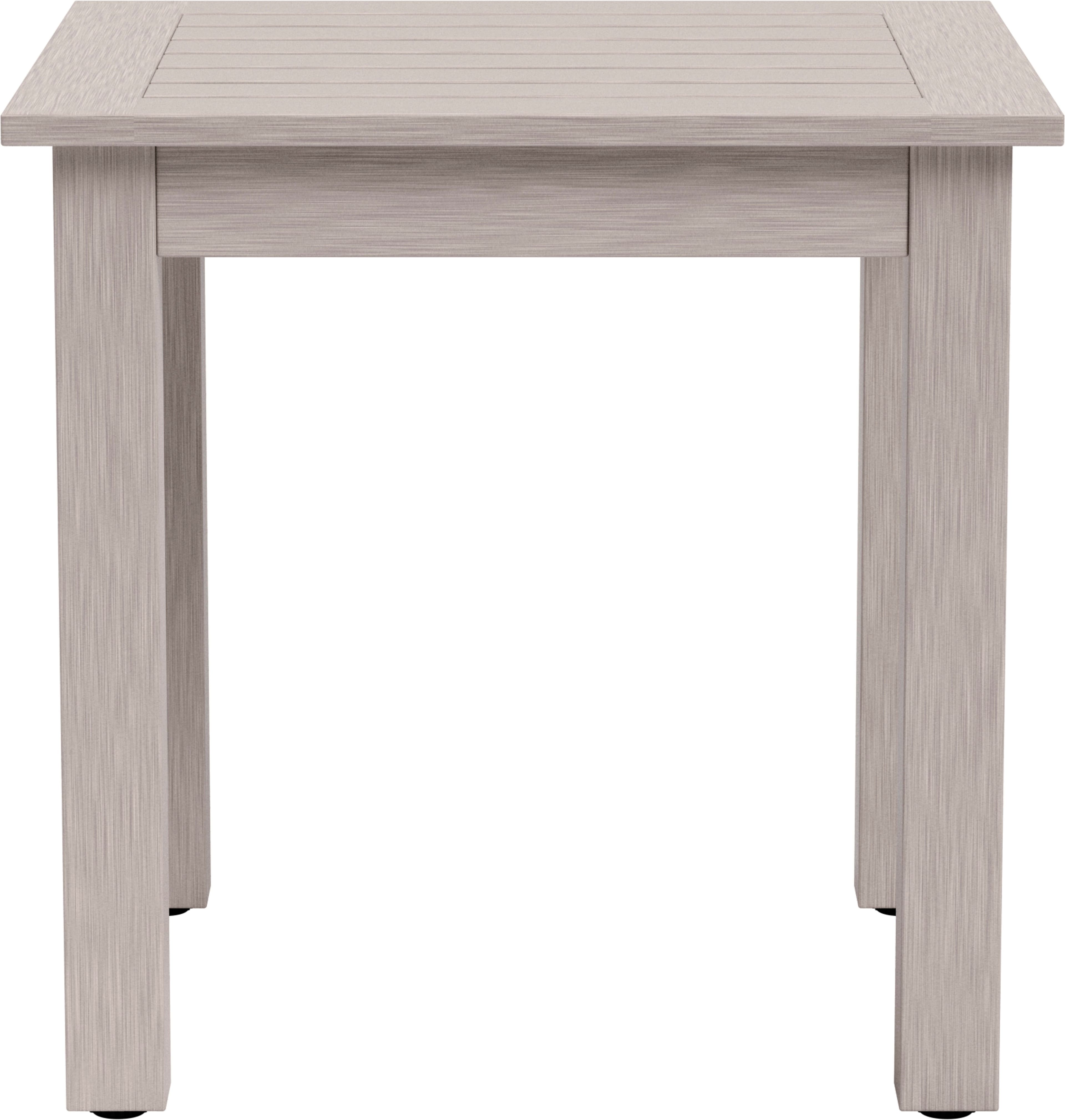 Yardbird® - Eden Outdoor Side Table - Faux Weathered Teak - Front_Zoom