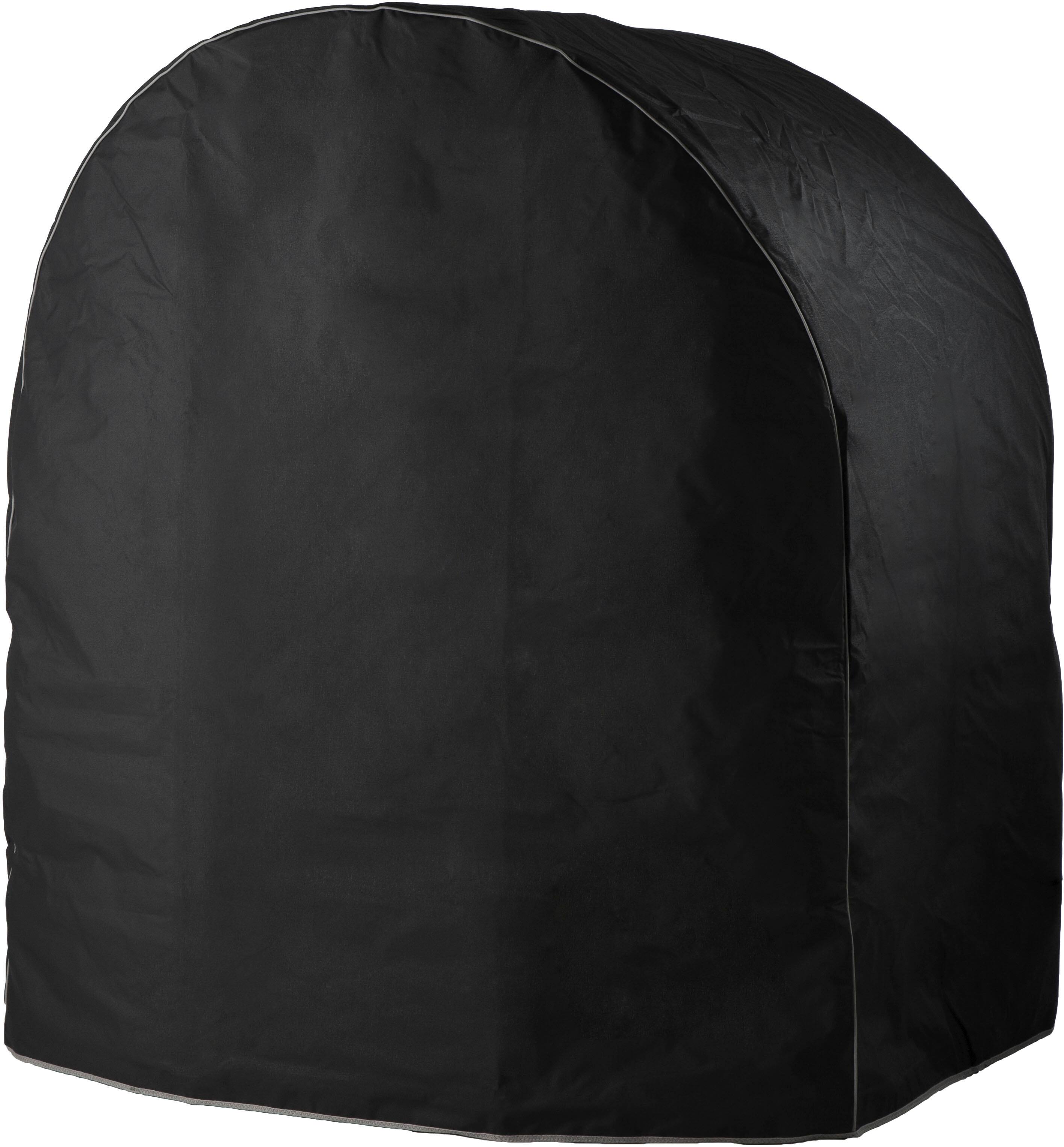 Angle. Alfa - Ciao Pizza Oven Top with Base Cover - Grey.