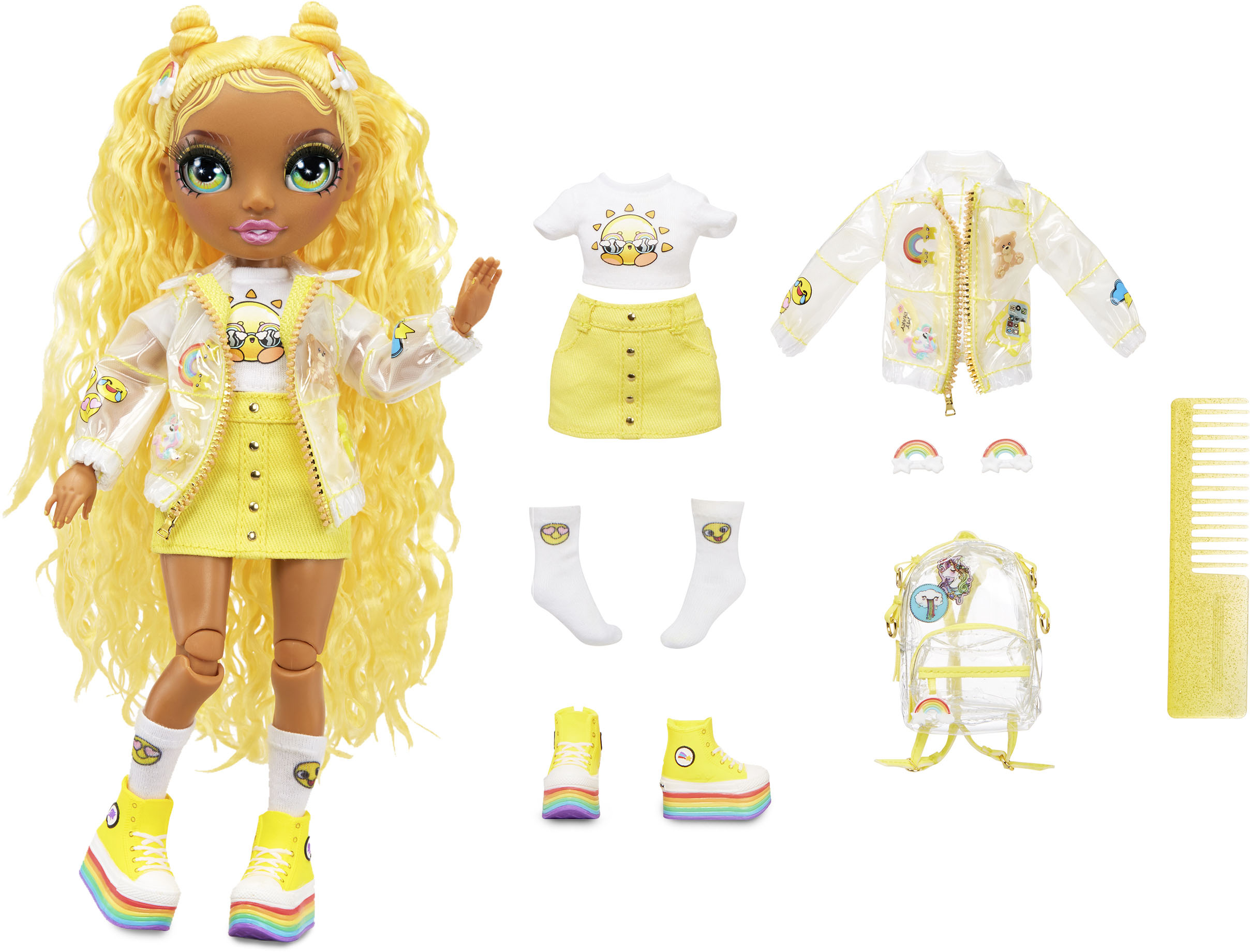 Best Buy: Rainbow High JR High Fashion Doll Sunny Madison 579977