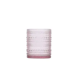 Fortessa - D&V By Jupiter Double Old Fashion Glass, 10 ounce, Set of 6 - Pink