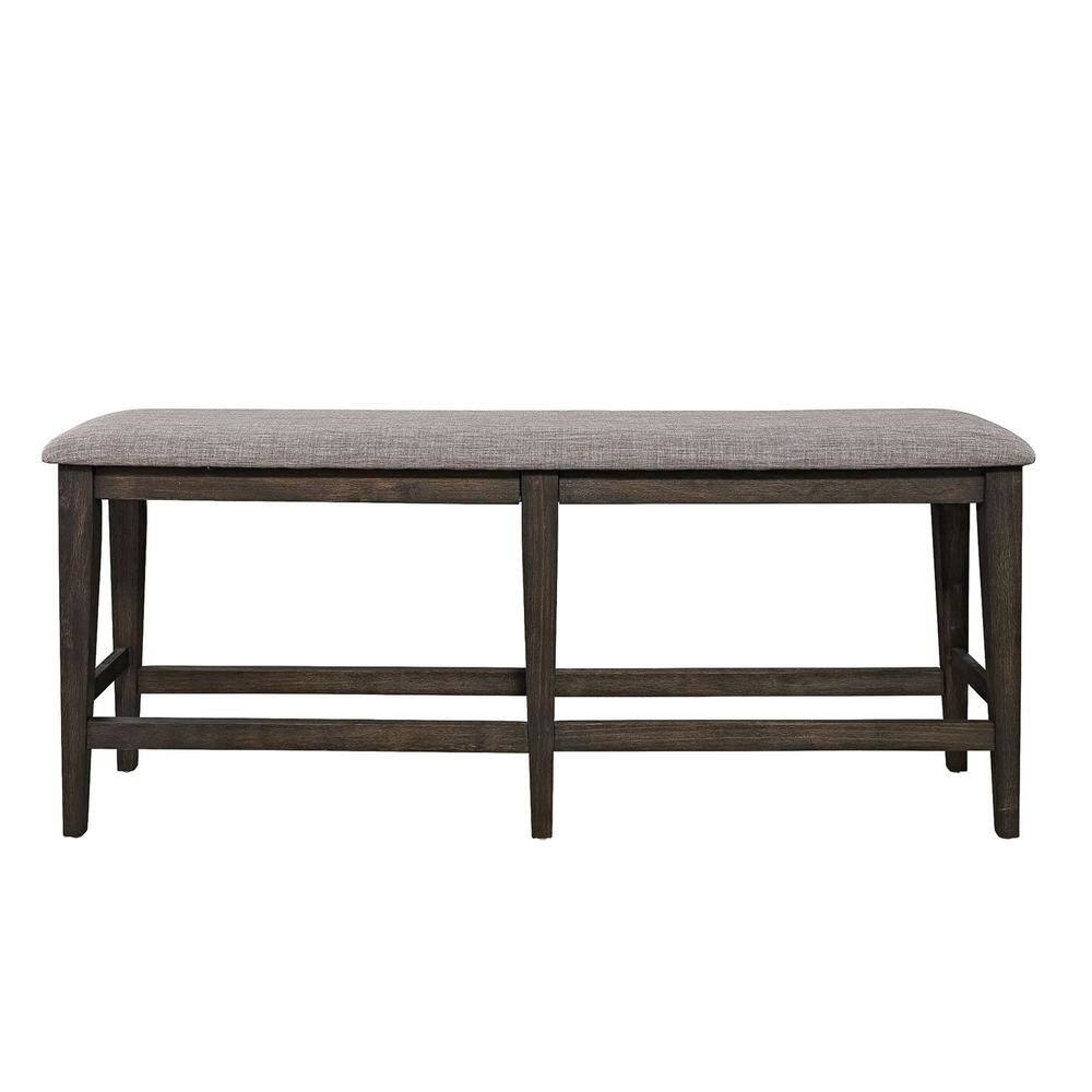 Angle. Starlight Canyon Home - Brown Wooden Dining Bench – Versatile Bedroom or Entryway Bench Seat - Brown.