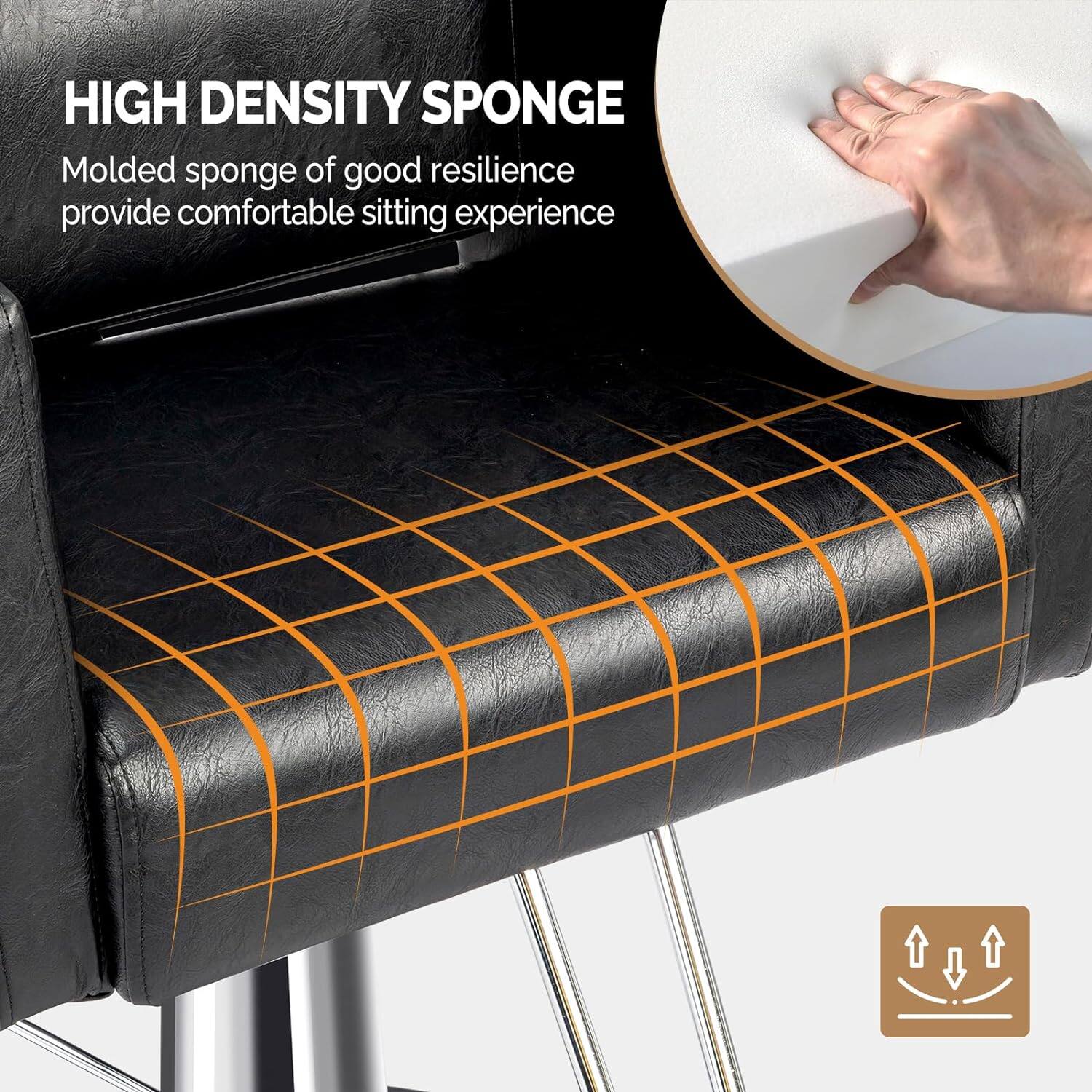 HIGH DENSITY SPONGE

Molded sponge of good resilience provide comfortable sitting experience