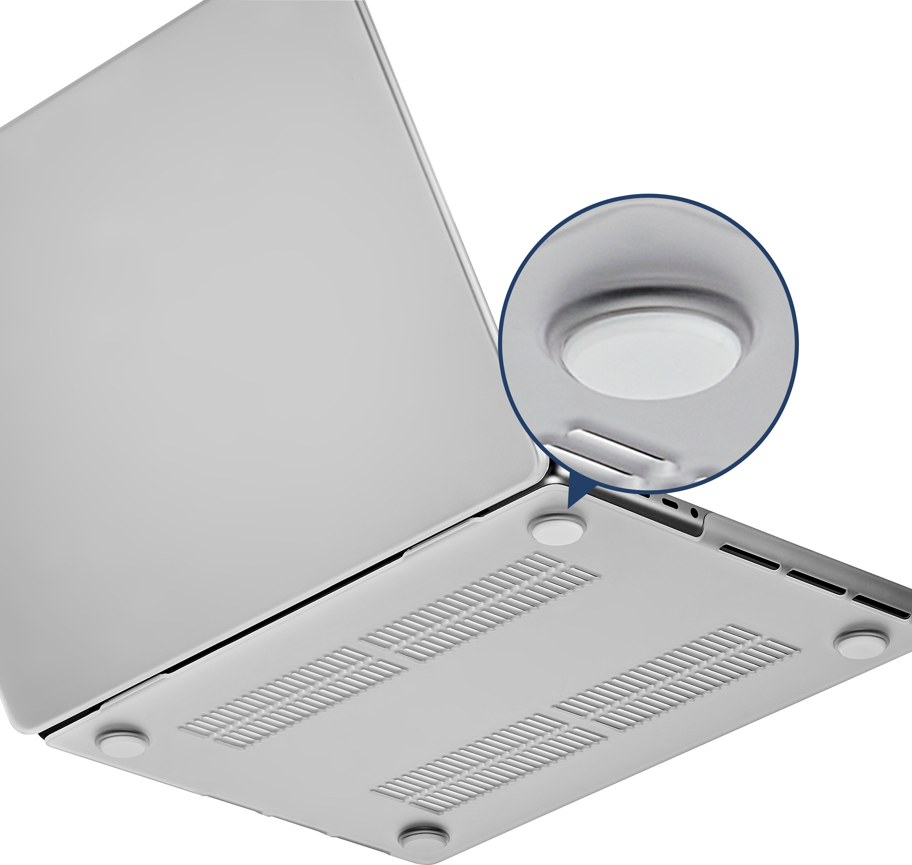 Semi-Transparent Protective Case for 2021 2023 Macbook Pro 14