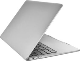 Insignia™ - Frosted Clear Hard-Shell Case for 2016-2020 and 2022 MacBook Pro 13" - Frosted Clear - Front_Zoom