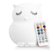 Front Zoom. Lumipets LED Kids' Night Light Owl Bluetooth Lamp with Remote - White.