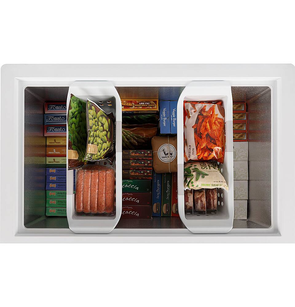 Alt View 12. GE - 8.8 Cu. Ft. Chest Freezer with Manual Defrost - White.