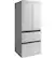 Angle. Haier - 15.0 Cu. Ft. 4-Door French Door Free-Standing Refrigerator - Fingerprint Resistant Stainless Steel.