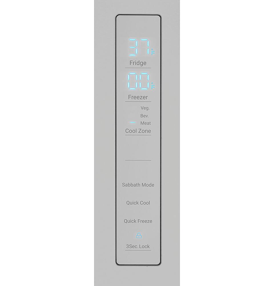 Alt View 13. Haier - 15.0 Cu. Ft. 4-Door French Door Free-Standing Refrigerator - Fingerprint Resistant Stainless Steel.