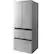 Left. Haier - 15.0 Cu. Ft. 4-Door French Door Free-Standing Refrigerator - Fingerprint Resistant Stainless Steel.