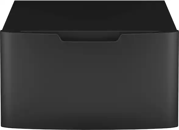 Front. GE Profile - Washer/Dryer Laundry Pedestal with Storage Drawer - Carbon Graphite.