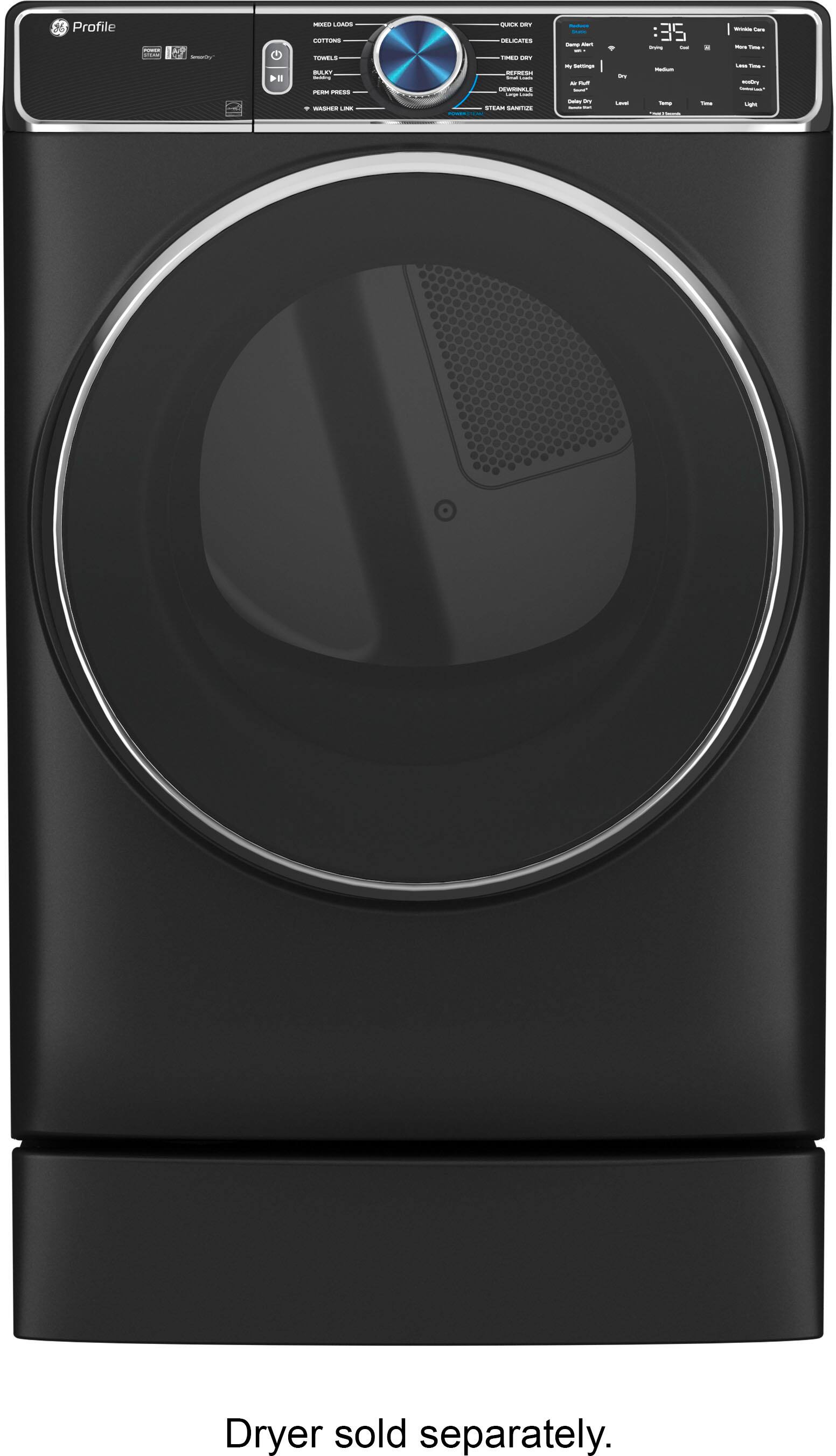 Alt View 11. GE Profile - Washer/Dryer Laundry 7" Pedestal - Carbon Graphite.