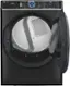 Angle. GE Profile - 7.8 cu. ft. Smart Front Load Electric Dryer with Steam and Sanitize Cycle and Washer Link - Carbon Graphite.