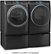 Alt View Zoom 15. GE Profile - 7.8 cu. ft. Smart Front Load Electric Dryer with Steam and Sanitize Cycle and Washer Link - Carbon Graphite.