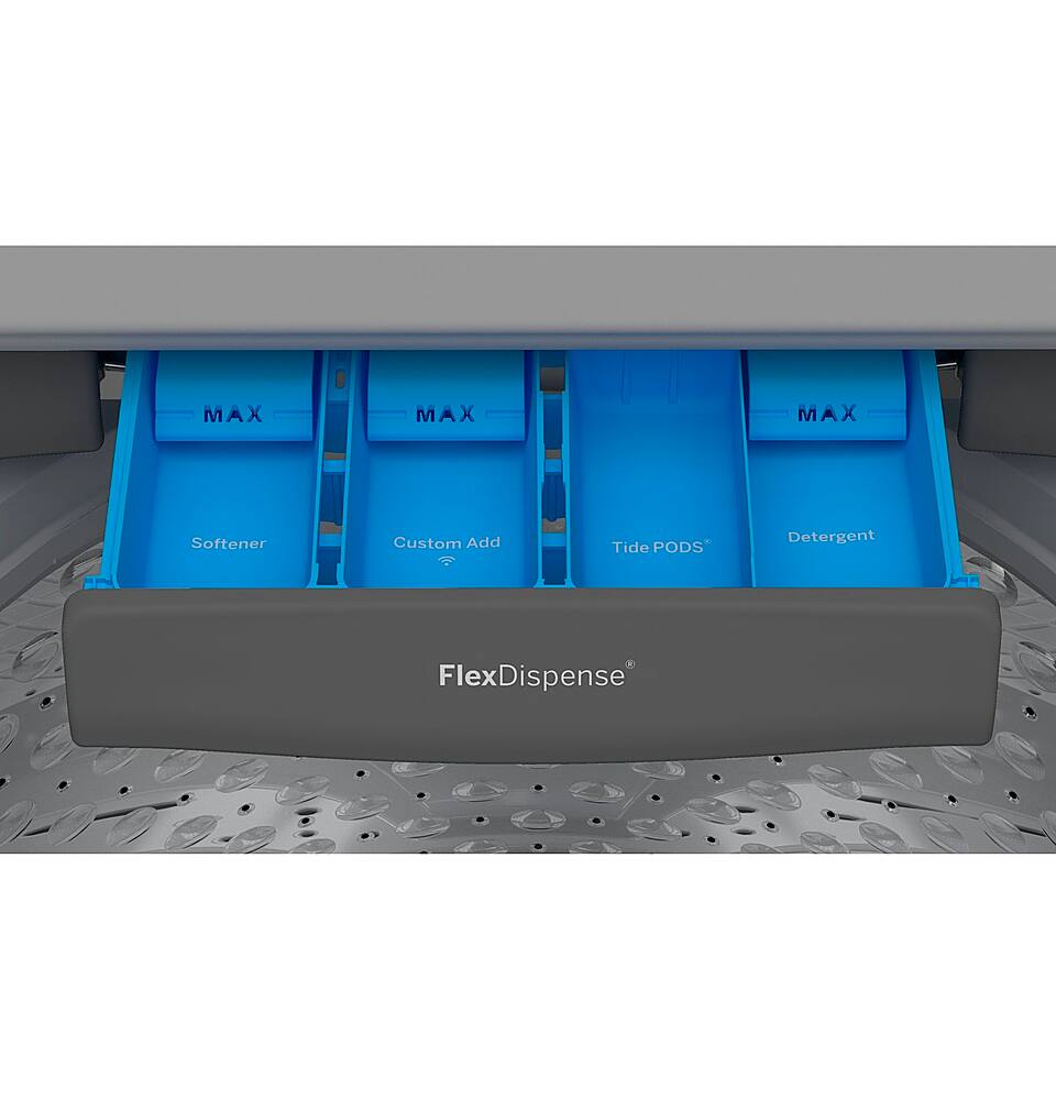 Alt View 24. GE Profile - 7.8 cu. ft. Smart Front Load Electric Dryer with Steam and Sanitize Cycle and Washer Link - Carbon Graphite.