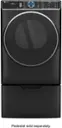 Left. GE Profile - 7.8 cu. ft. Smart Front Load Electric Dryer with Steam and Sanitize Cycle and Washer Link - Carbon Graphite.