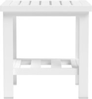 Yardbird® - Luna Outdoor Side Table - White - Front_Zoom
