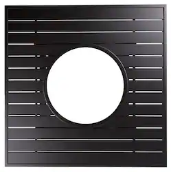 Yardbird® - Fire Table Top - Square - Dark Espresso Brown - Front_Zoom