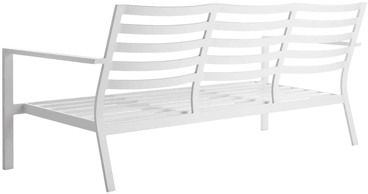 Angle. Yardbird® - Luna Outdoor Sofa (Frame Only) - White.