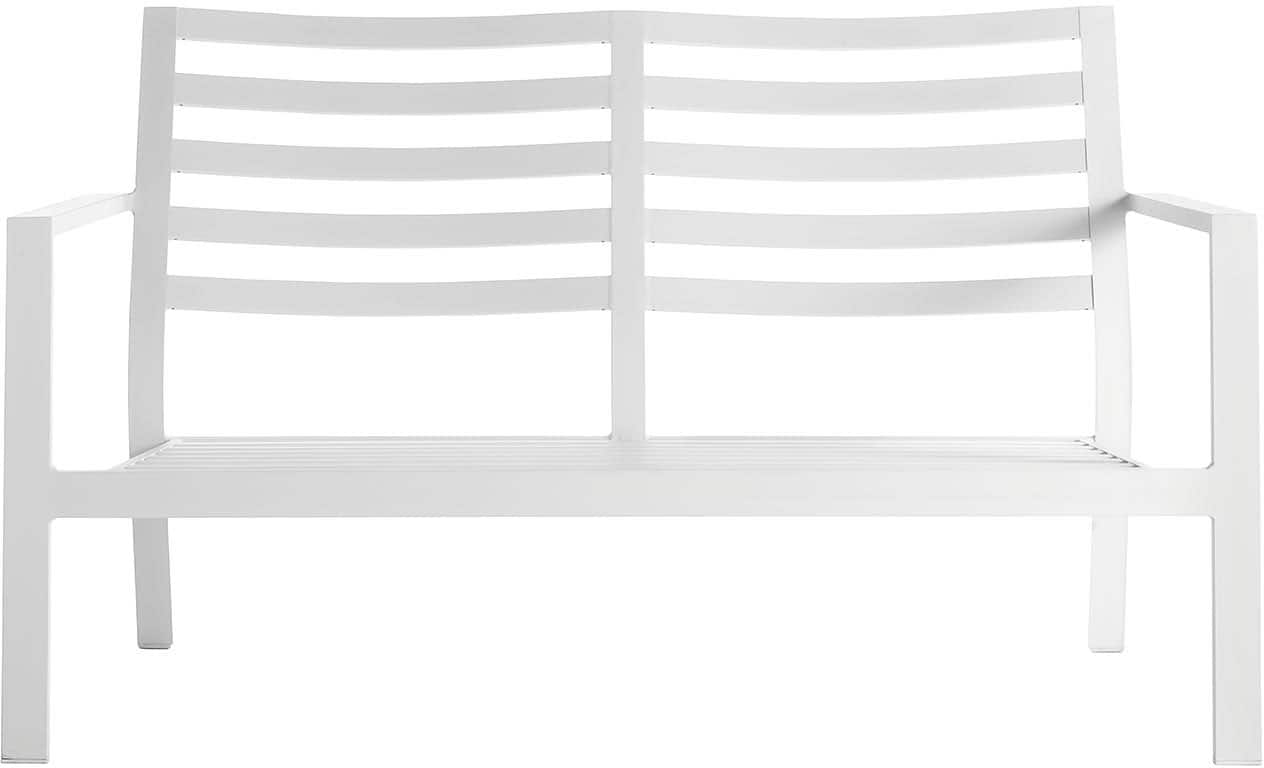 Yardbird® - Luna Outdoor Loveseat (Frame Only) - White - Front_Zoom