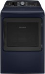 Front Zoom. GE Profile - 7.3 cu. ft. Smart Electric Dryer with Fabric Refresh, Steam, and Washer Link - Sapphire Blue.