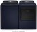 Alt View Zoom 3. GE Profile - 7.3 cu. ft. Smart Electric Dryer with Fabric Refresh, Steam, and Washer Link - Sapphire Blue.