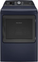 GE Profile - 7.3 cu. ft. Smart Gas Dryer with Fabric Refresh, Steam, and Washer Link - Sapphire Blue - Front_Zoom