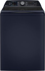 GE Profile - 5.4 Cu. Ft. High Efficiency Smart Top Load Washer with Built-in Alexa Voice Assistant and Smarter Wash Technology - Sapphire Blue