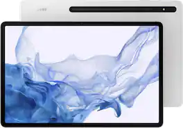 Samsung - Geek Squad Certified Refurbished Galaxy Tab S8+ - 12.4" 128GB - Wi-Fi - with S-Pen - Silver