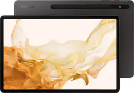 Samsung - Geek Squad Certified Refurbished Galaxy Tab S8+ - 12.4" 256GB - Wi-Fi - with S-Pen - Graphite