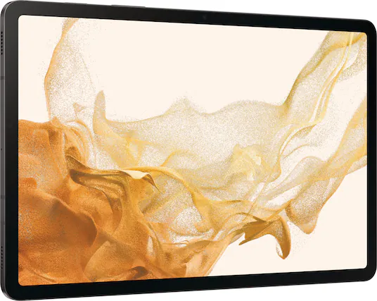 Front. Samsung - Galaxy Tab S8 - 11" 128GB - Wi-Fi - with S-Pen - Graphite.