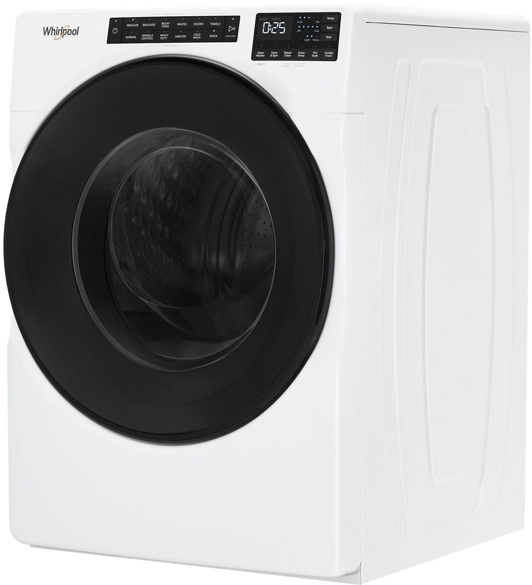 Alt View 2. Whirlpool - 4.5 Cu. Ft. High-Efficiency Stackable Front Load Washer with Steam and Tumble Fresh - White.