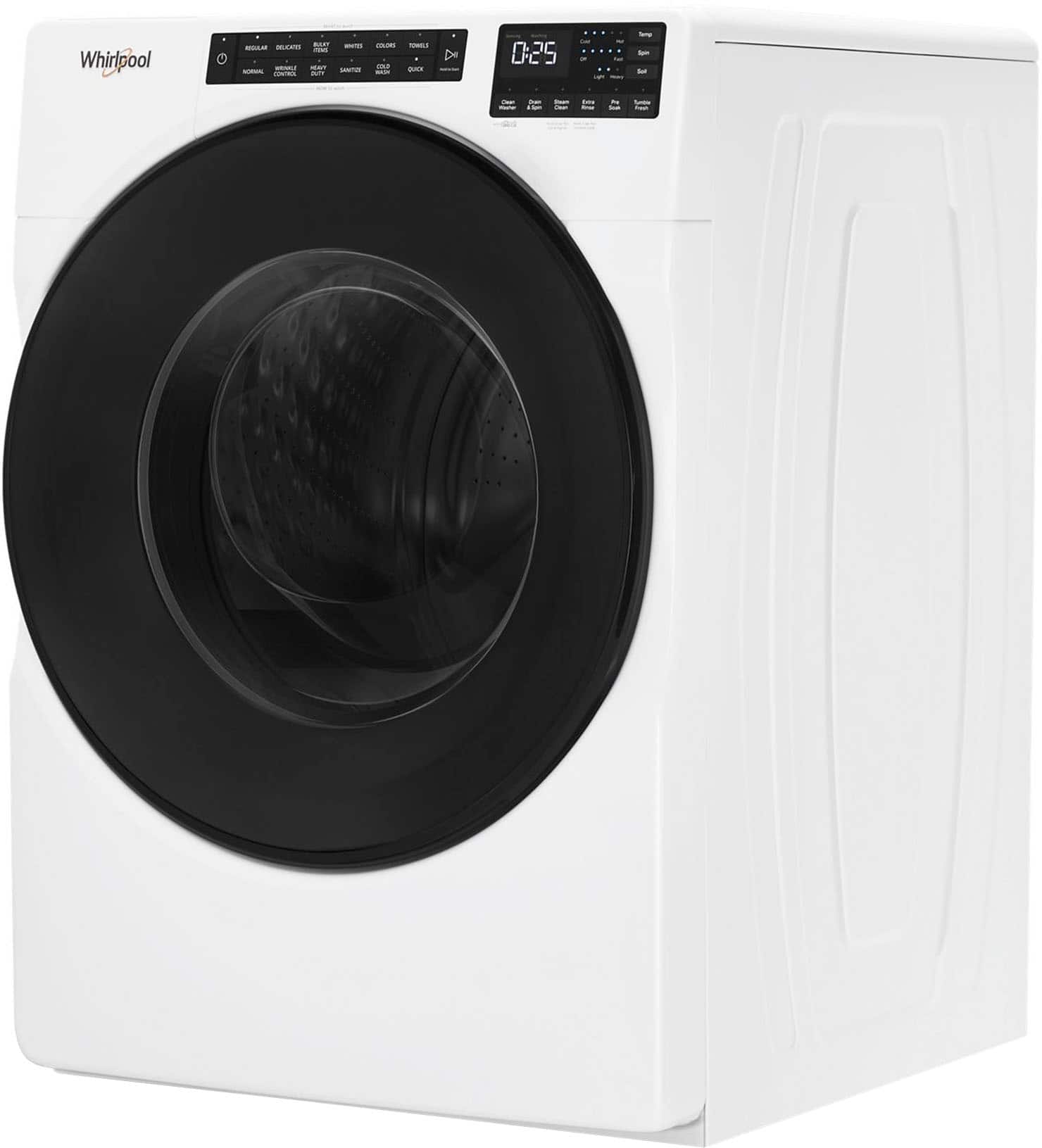 Alt View 5. Whirlpool - 4.5 Cu. Ft. High-Efficiency Stackable Front Load Washer with Steam and Tumble Fresh - White.