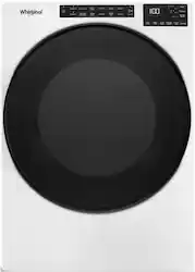 Whirlpool - 7.4 Cu. Ft. Stackable Electric Dryer with Wrinkle Shield - White - Front_Zoom