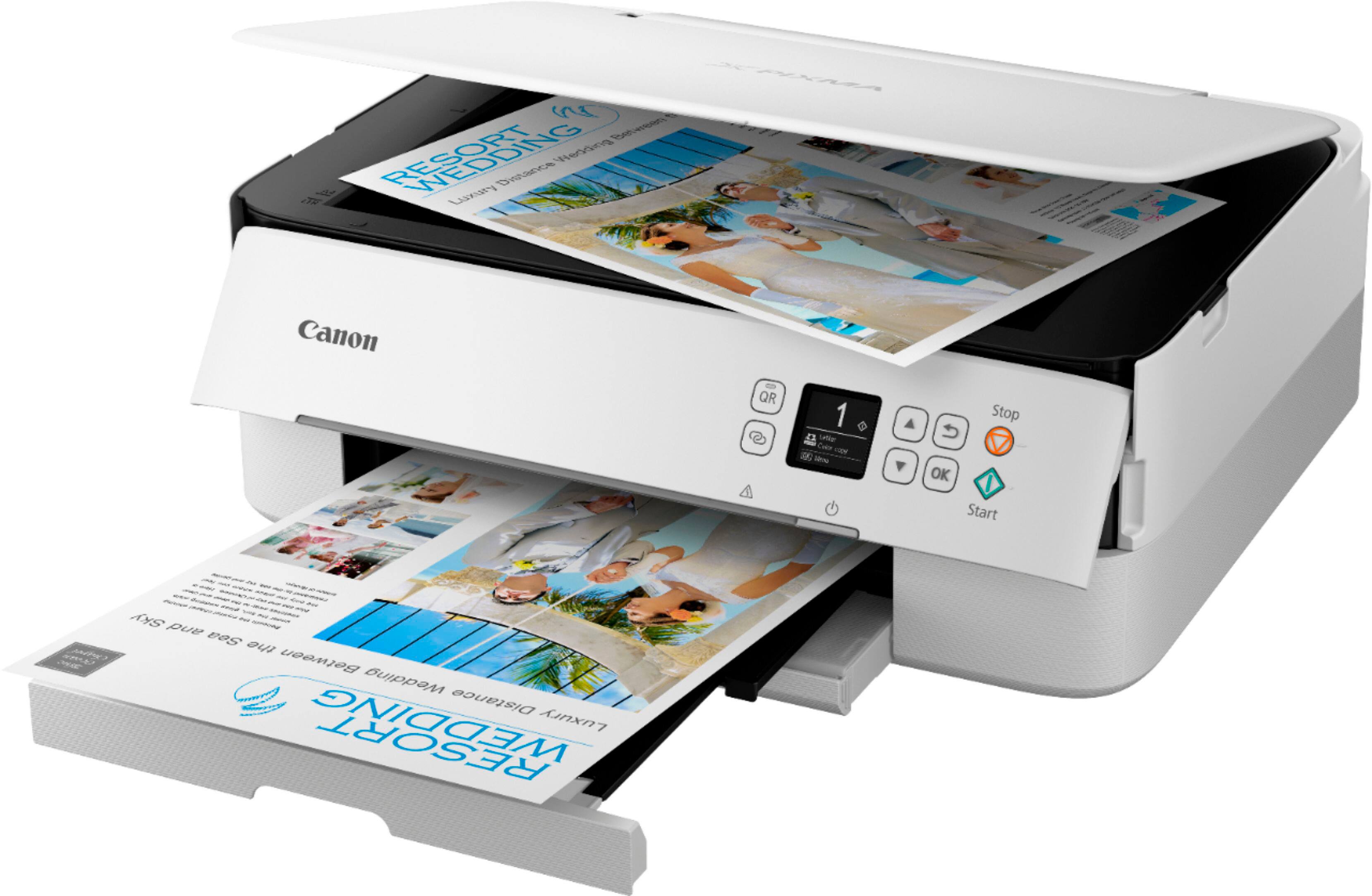 Alt View 17. Canon - PIXMA TS6420a Wireless All-In-One Inkjet Printer - White.