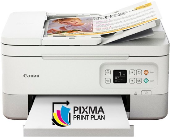 Canon PIXMA TR7020a Wireless All-In-One Inkjet Printer White 4460C072 -  Best Buy