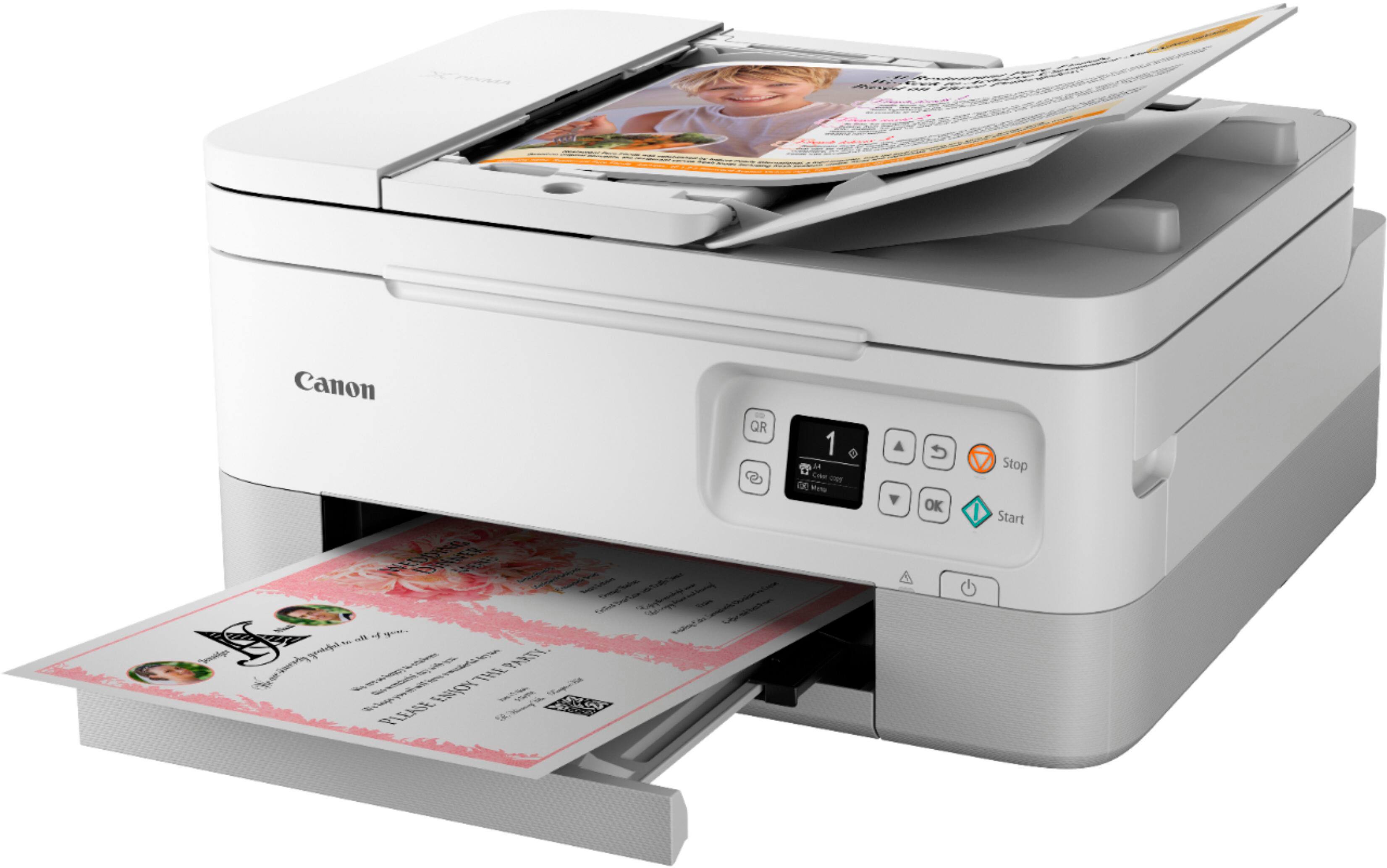 Alt View 12. Canon - PIXMA TR7020a Wireless All-In-One Inkjet Printer - White.