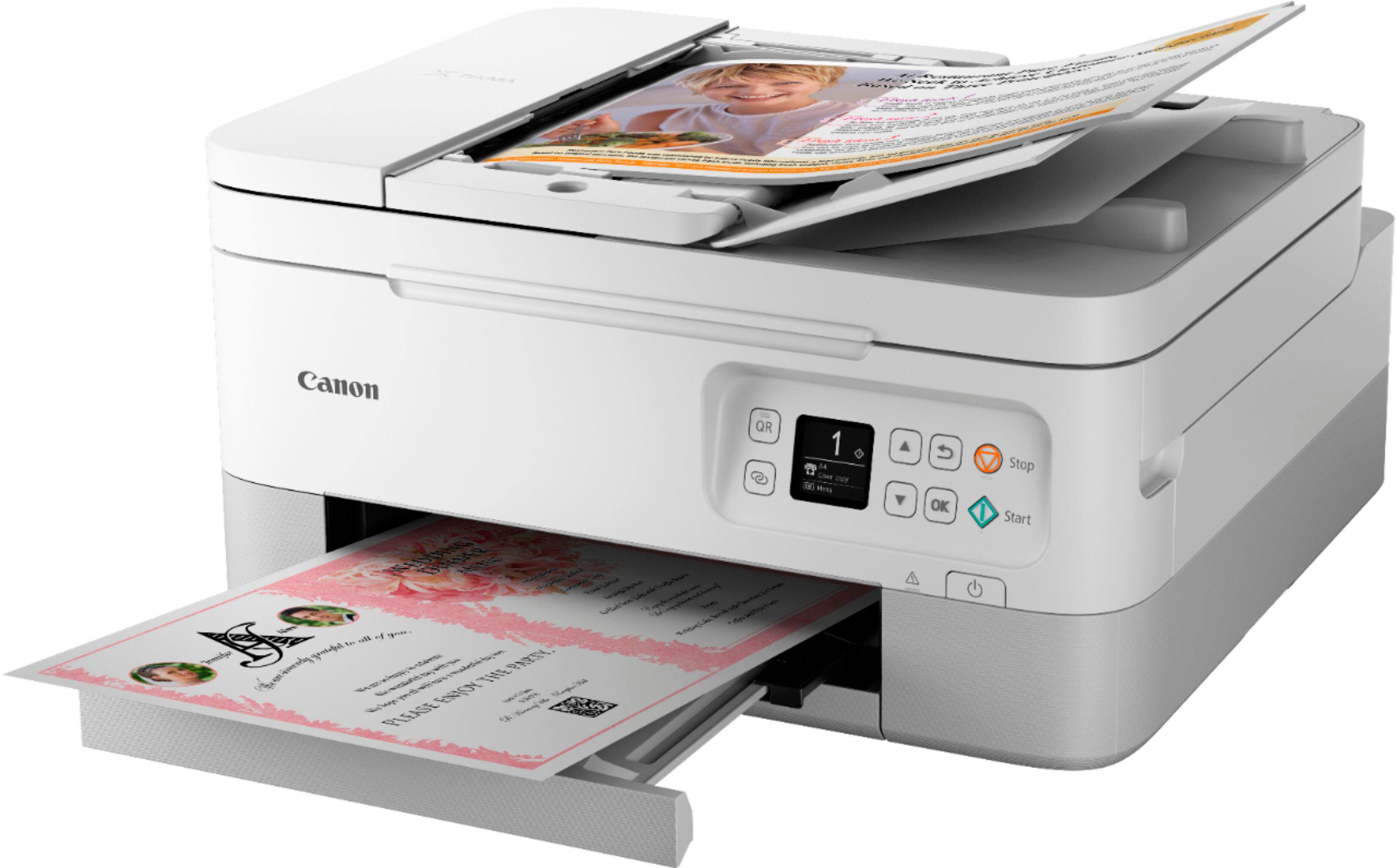 Alt View 17. Canon - PIXMA TR7020a Wireless All-In-One Inkjet Printer - White.