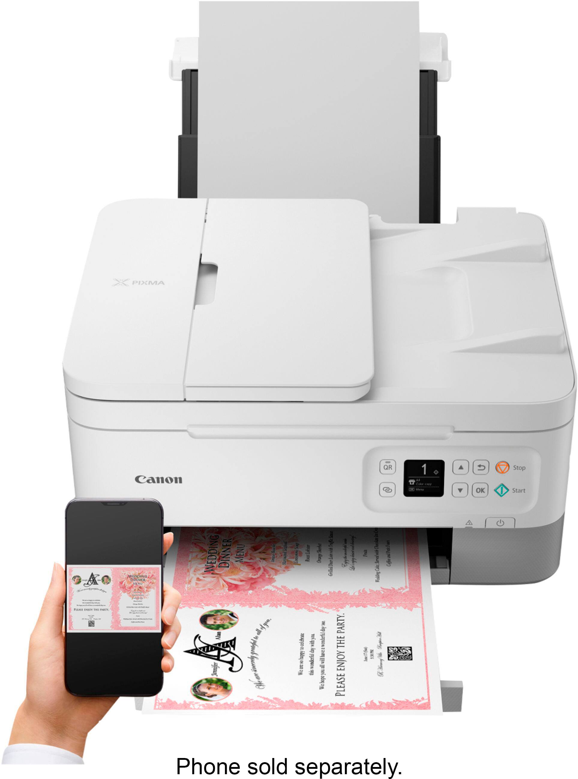 Alt View 21. Canon - PIXMA TR7020a Wireless All-In-One Inkjet Printer - White.