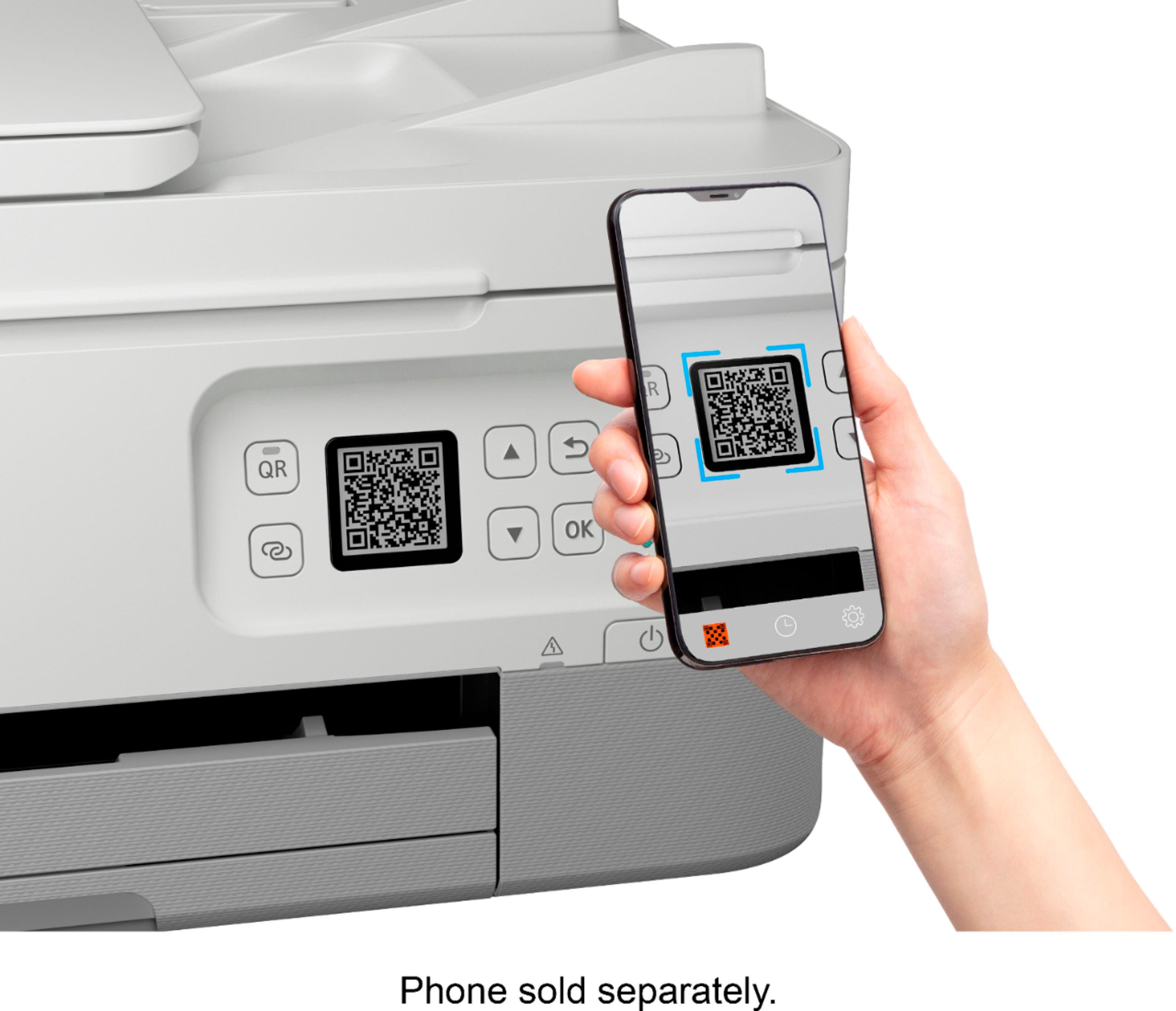 Alt View 23. Canon - PIXMA TR7020a Wireless All-In-One Inkjet Printer - White.