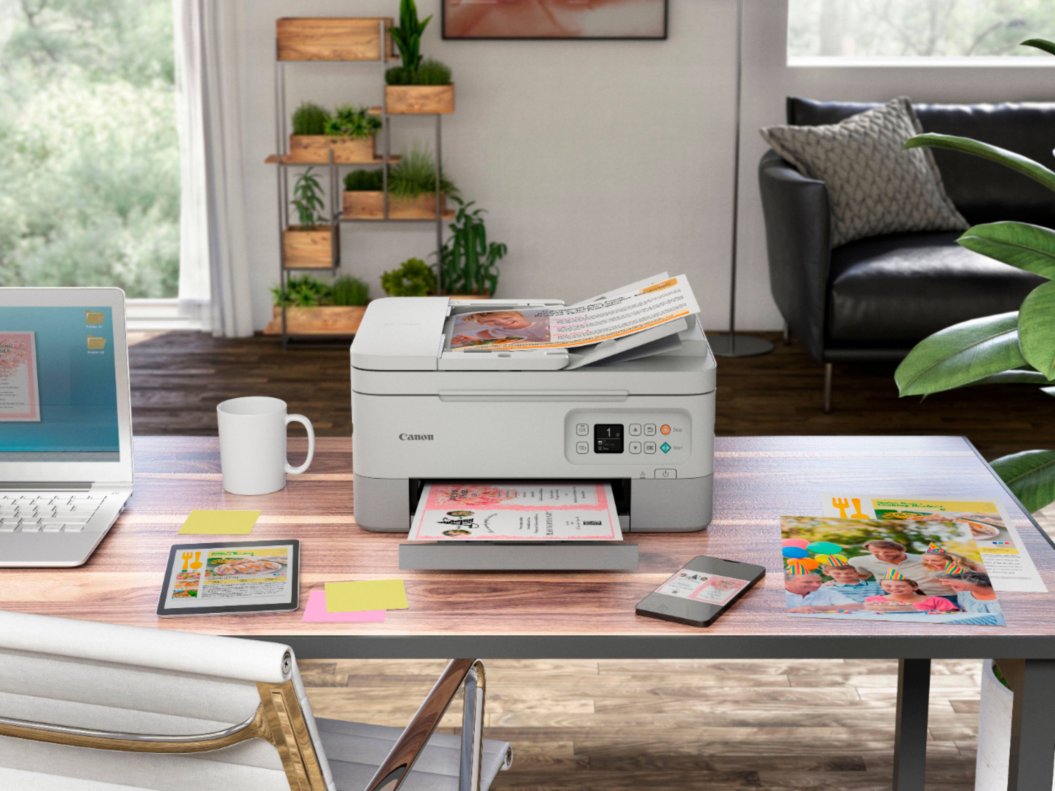 Alt View 26. Canon - PIXMA TR7020a Wireless All-In-One Inkjet Printer - White.